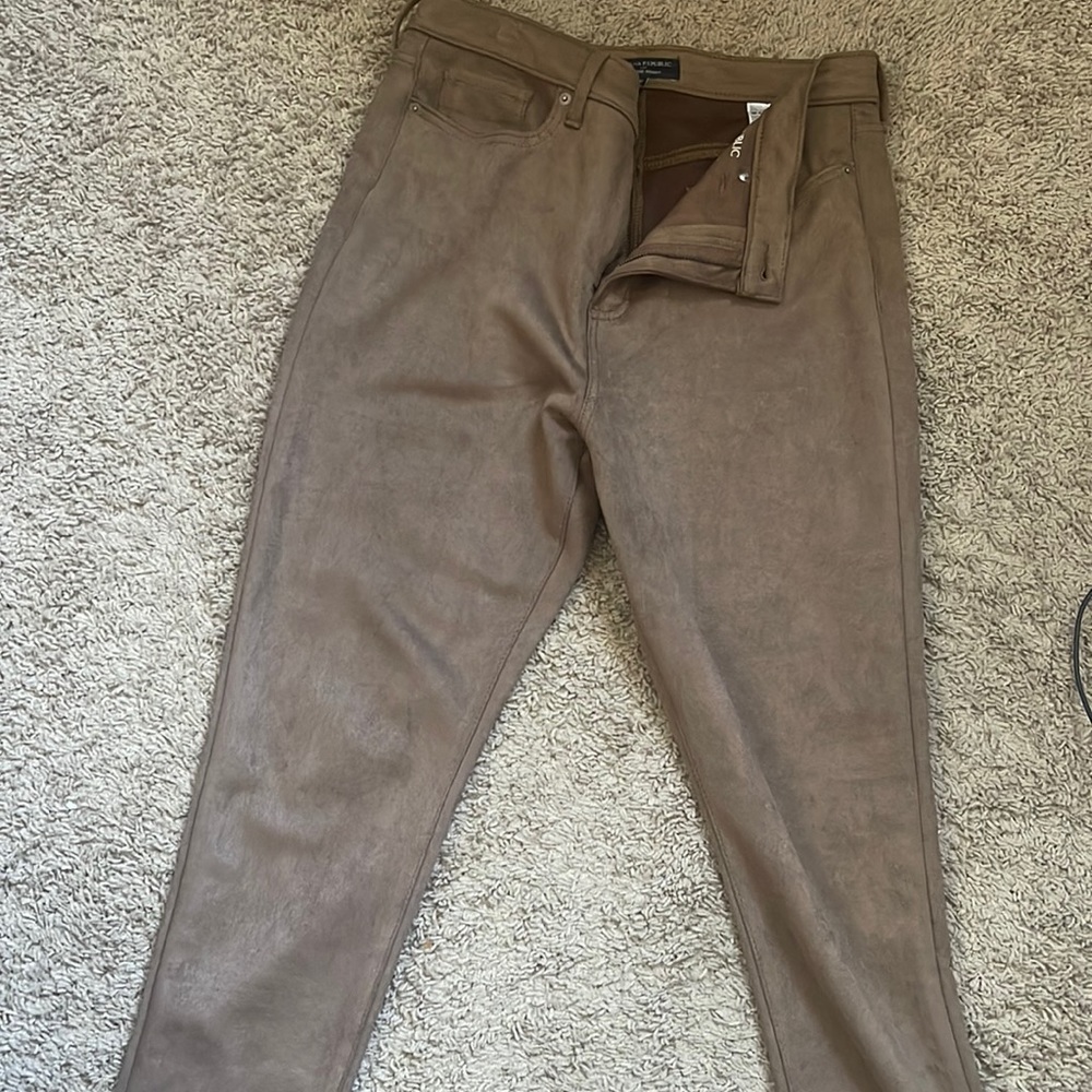 Banana republic swede tan pants
